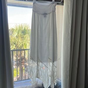Bohemian white skirt